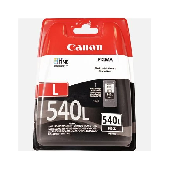 CANON, PG-540L fekete, Tintapatron Pixma MG2150, 3150 nyomtatókhoz, 300 oldal