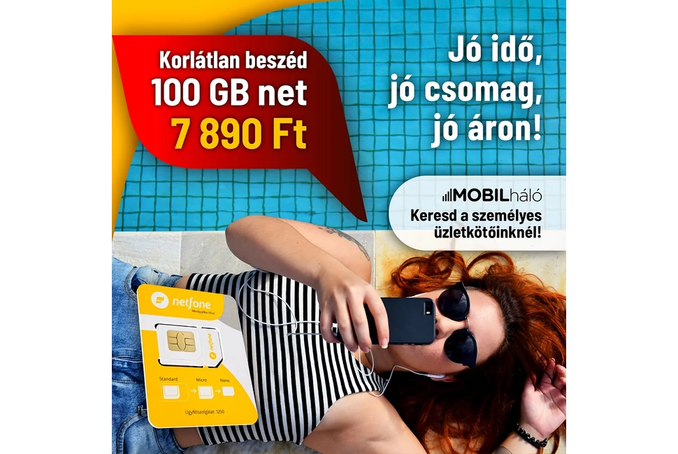 Korlátlan Beszéd + 100GB internet CSAK 7890Ft